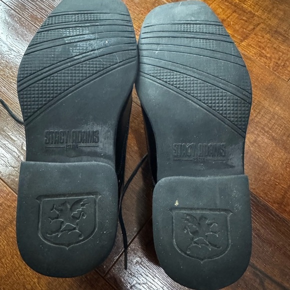 Stacy Adams Black Oxford Shoes with Polished Leather - Picture 4 of 4